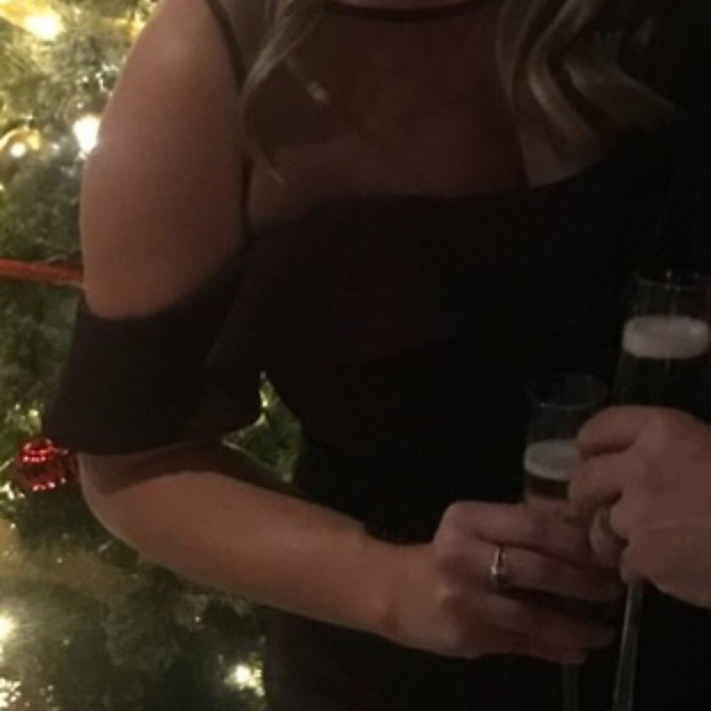 Clear Out - Js Collections Off Shoulder Mesh Top … - image 3